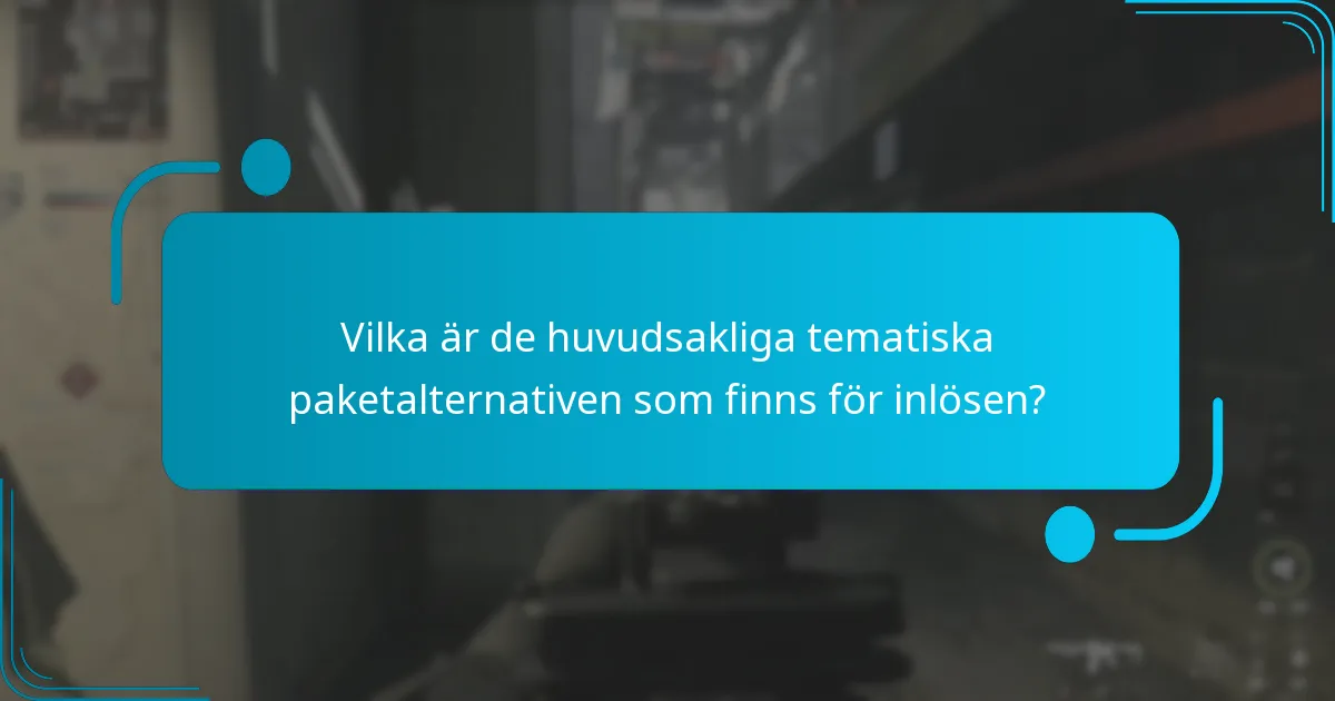 Hur jämför sig tematiska paket med köp av individuella artiklar?