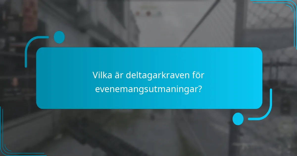 Hur jämförs olika evenemangsutmaningar?